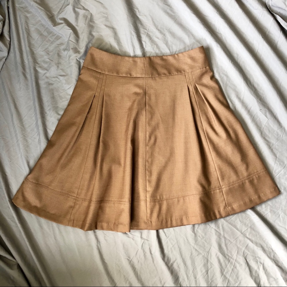 Pleated A Line Skirt